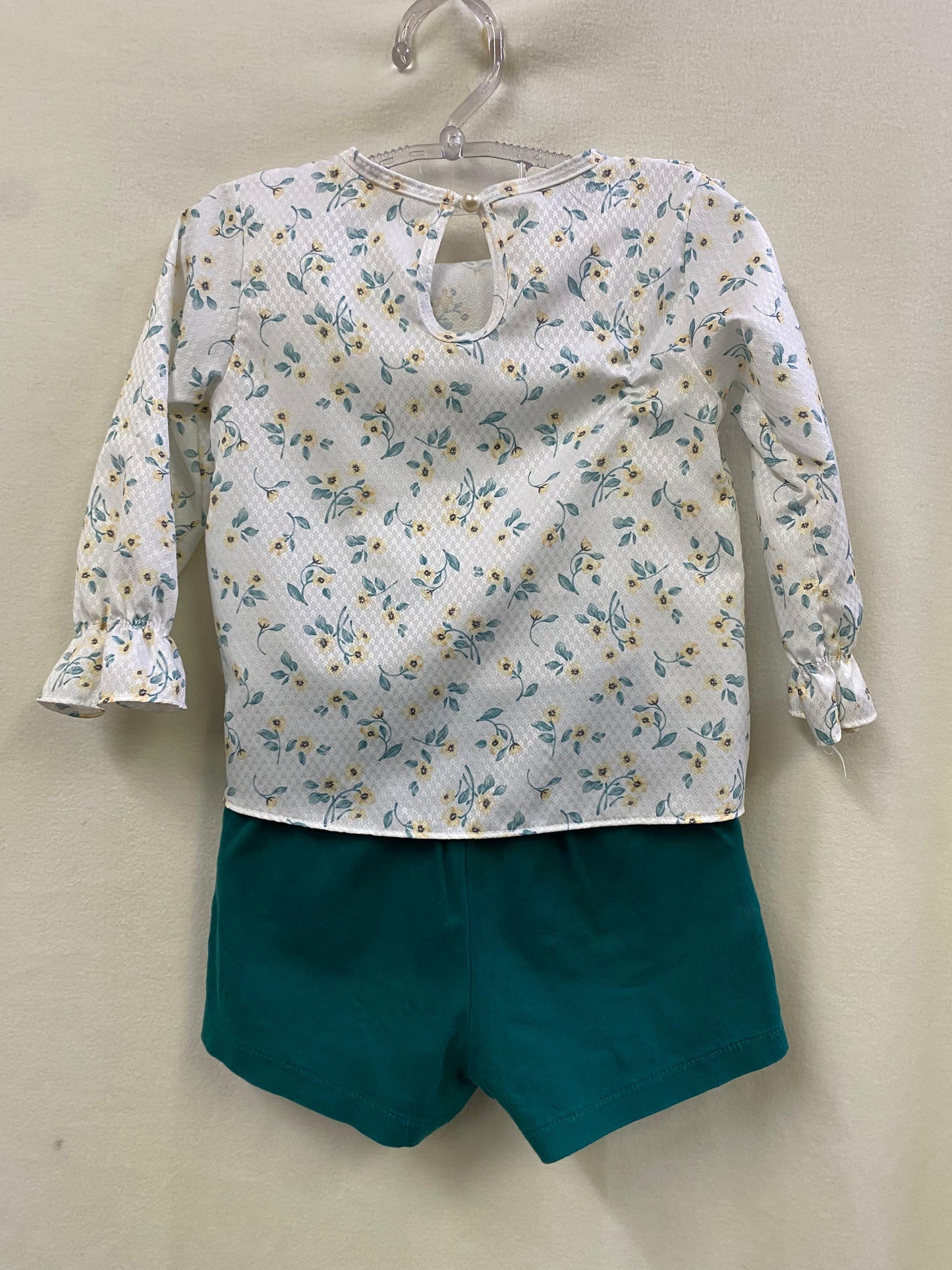 Conjunto Verde com Flores