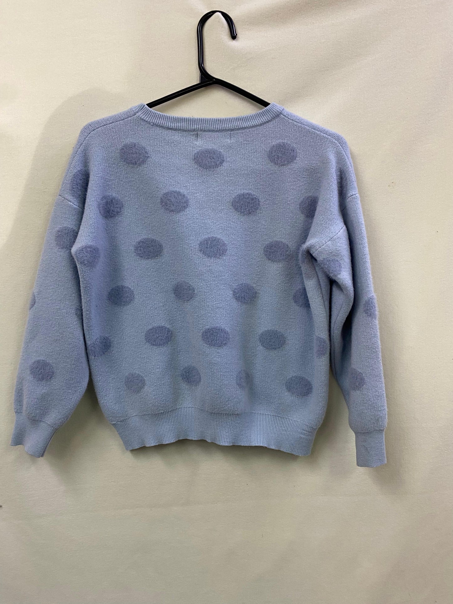 Suéter Roxo com Bolinhas