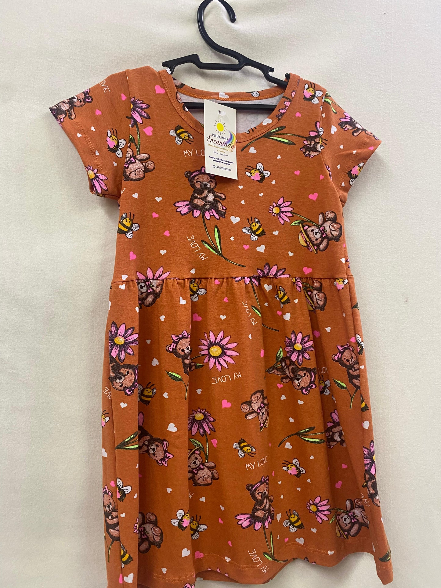 Vestido Estampado de Ursos