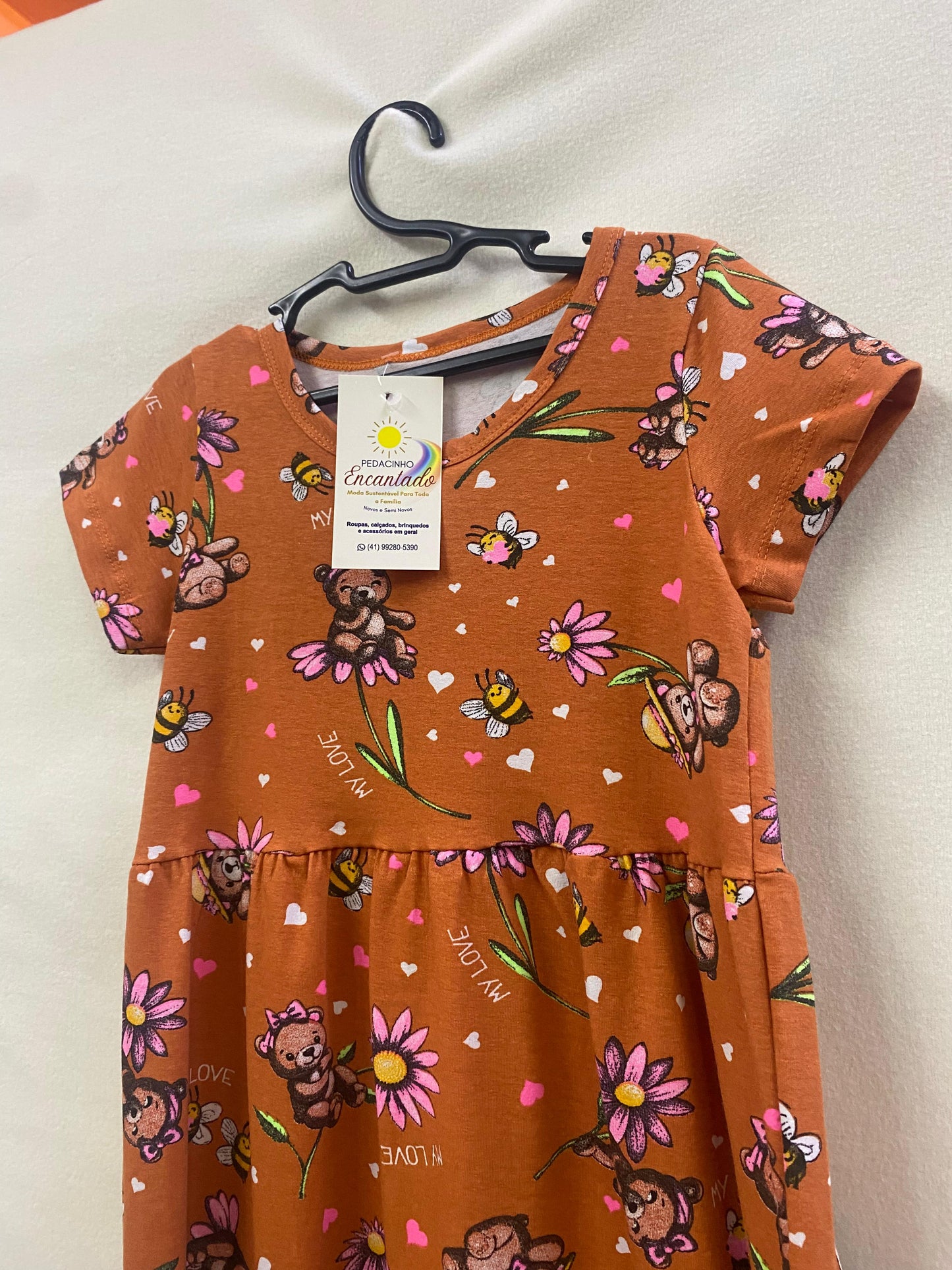 Vestido Estampado de Ursos